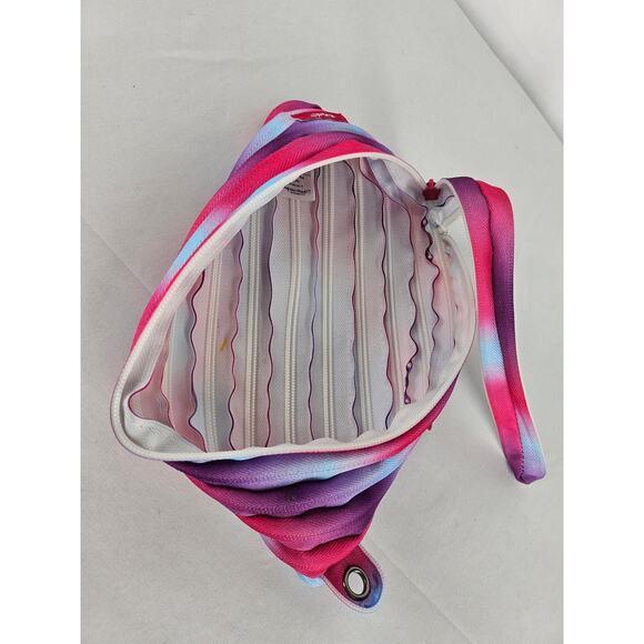 ZIPIT COLORZ 3 RIING POUCH ONE-ZIPPER MAKEUP & PENCIL POUCH WITH GROMMETS - Picture 5 of 10